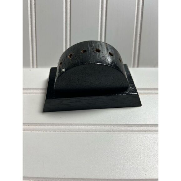 Desk Table Black Wood Flag Holder - Picture 5 of 5